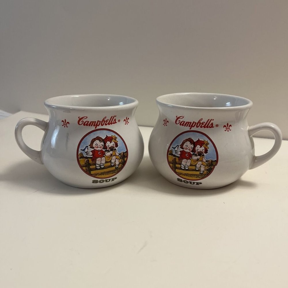 Campbell’s Kids Collectible Soup Mug 2000 Cup Bowl 24 Oz VTG Houston Harvest